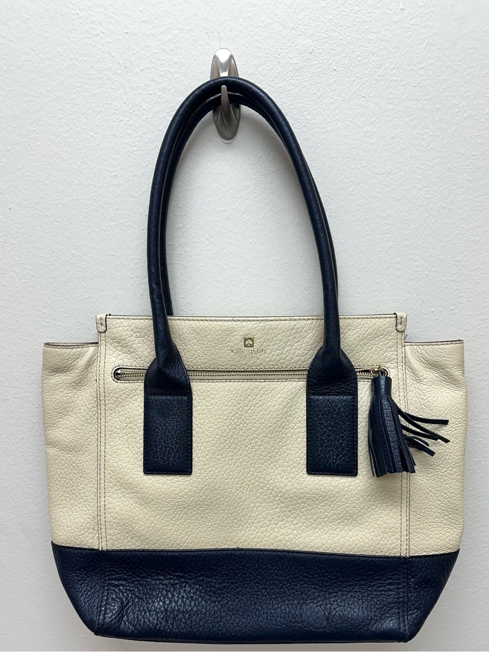 GUC kate spade cream and Navy tote